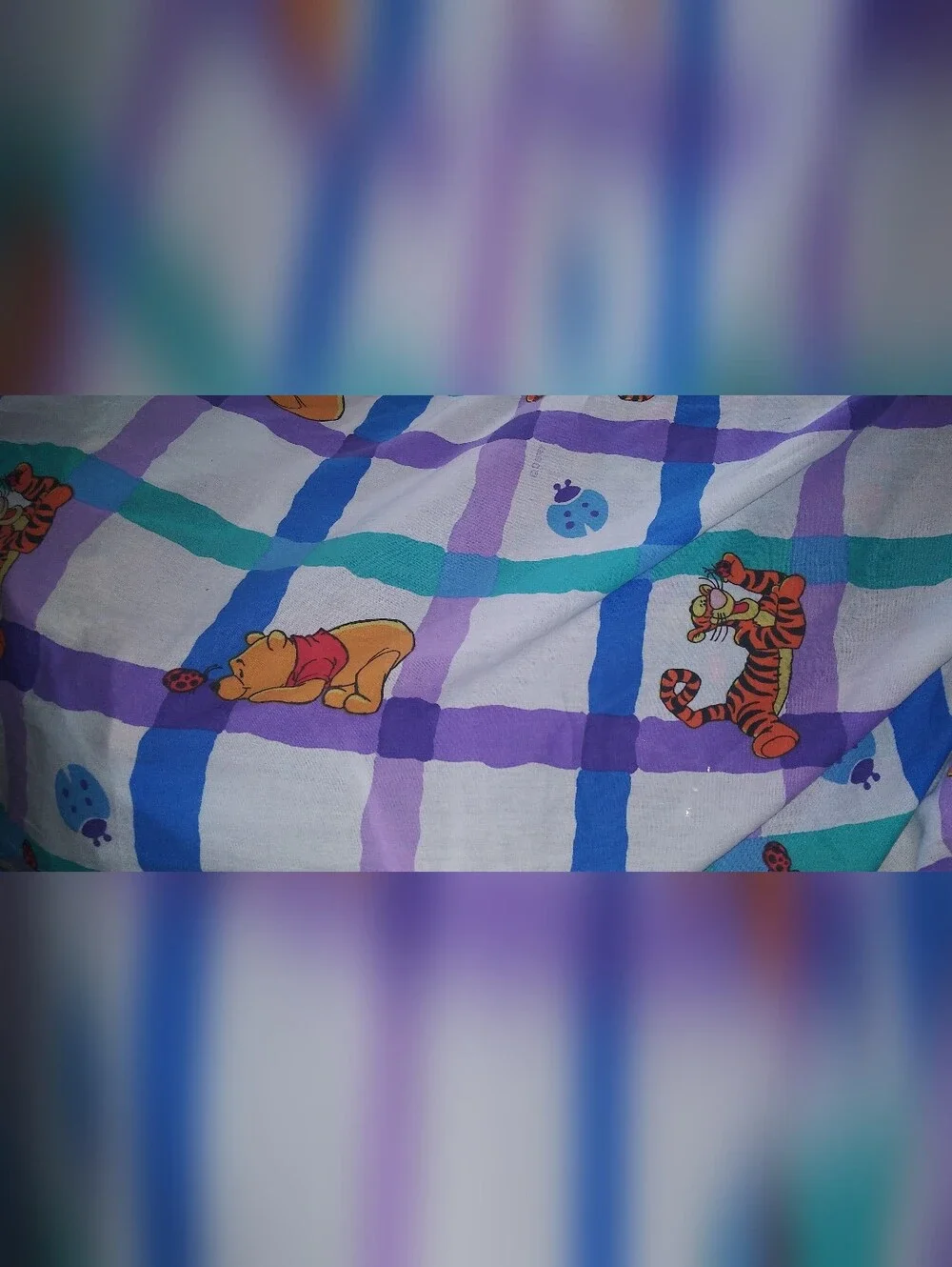 Vintage 90s Winnie The Pooh TWIN sheet Set Tigger Ladybug Htf Fitted Htf Rare